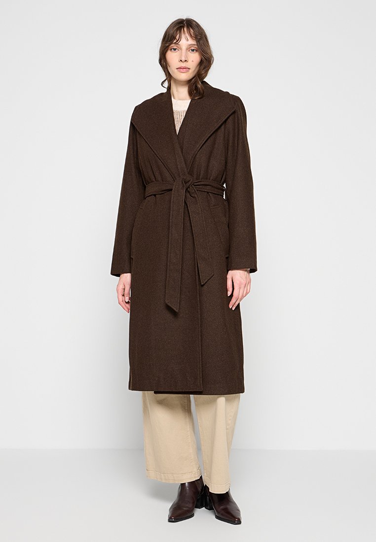 Selected Femme Mantel donkerbruin