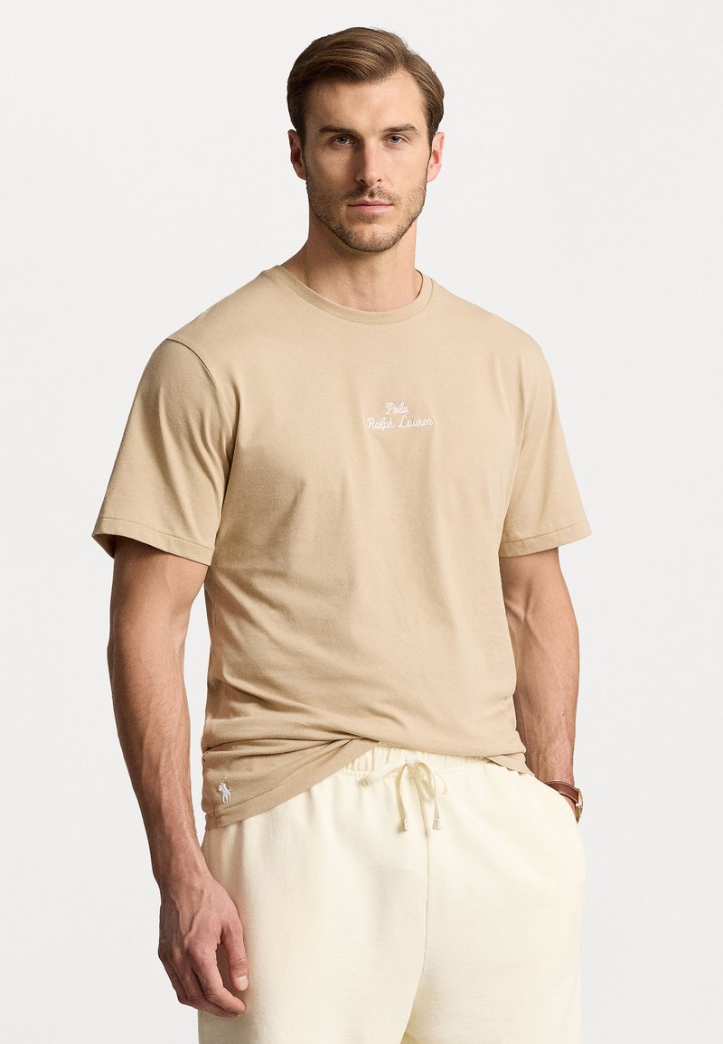 Polo Ralph Lauren Big & Tall EMBROIDERED LOGO JERSEY T-SHIRT - Apdrukāts T-krekls - classic khaki