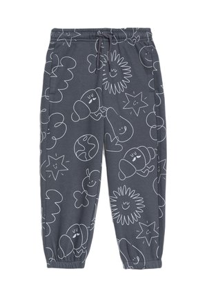 LINEAR AOP JOGGERS - Pantaloni sportivi - charcoal