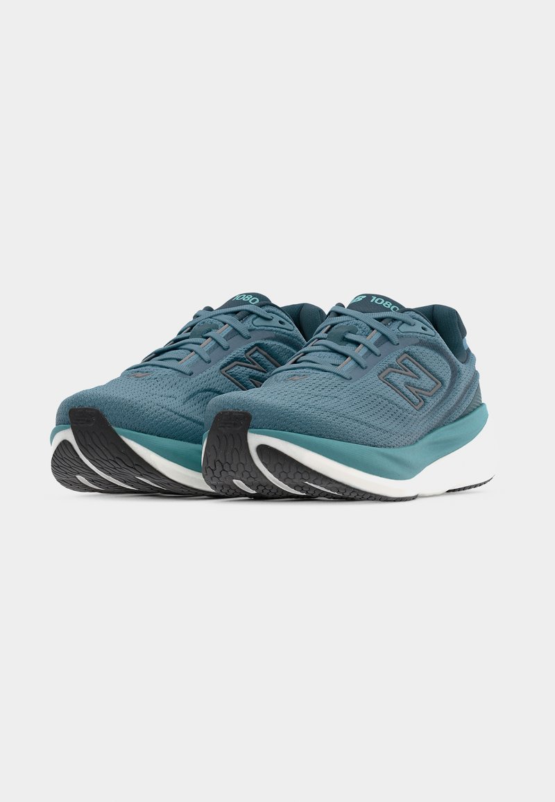New Balance 1080V15 - Silniční běžecké boty - medusa green dark silver metallic