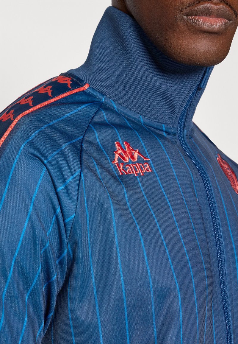 KAPPA Survêtement Graphique Homme - Veste Large Bleu Marine, Colorblock, Taille L
