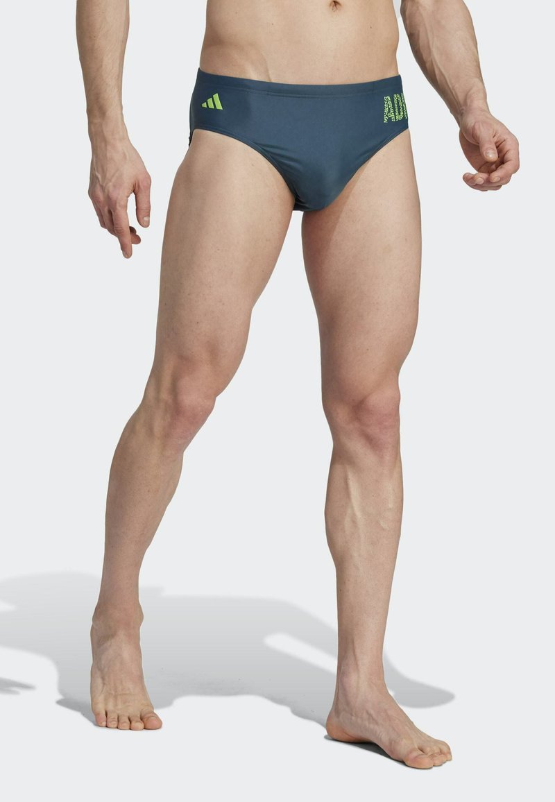 adidas Performance WORDING Badehose Slip arctic night lucid lime