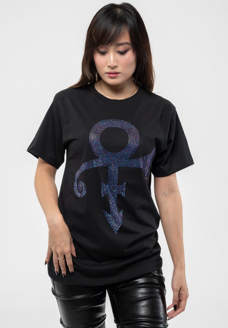 Paradiso Clothing PRINCE DIAMANTE SYMBOL LOGO - Print T-shirt - black