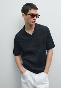 Massimo Dutti - Polo shirt - dark blue Thumbnail Image 1