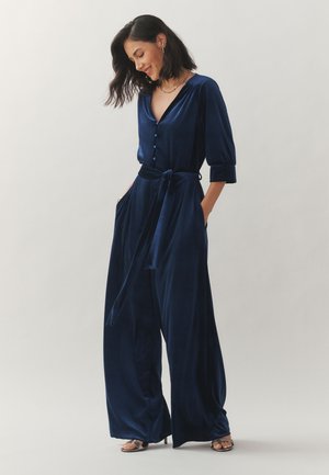 Laura Ashley, REGULAR FIT - ELASTICATED WAIST WIDE LEG PARTY - Jumpsuit - navy