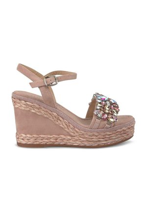 Sandali con tacco - rosa jaspeado