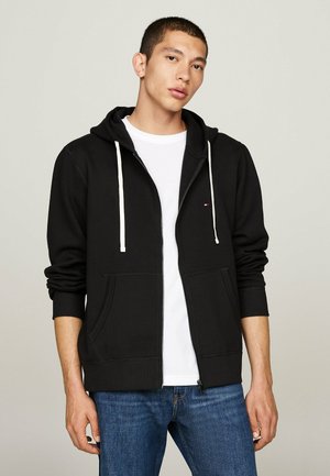 ESSENTIAL  - Zip-up sweatshirt - black