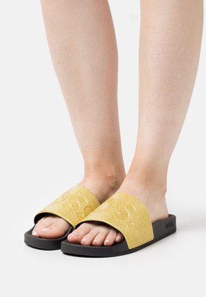 BOSS, Mules - gold-coloured