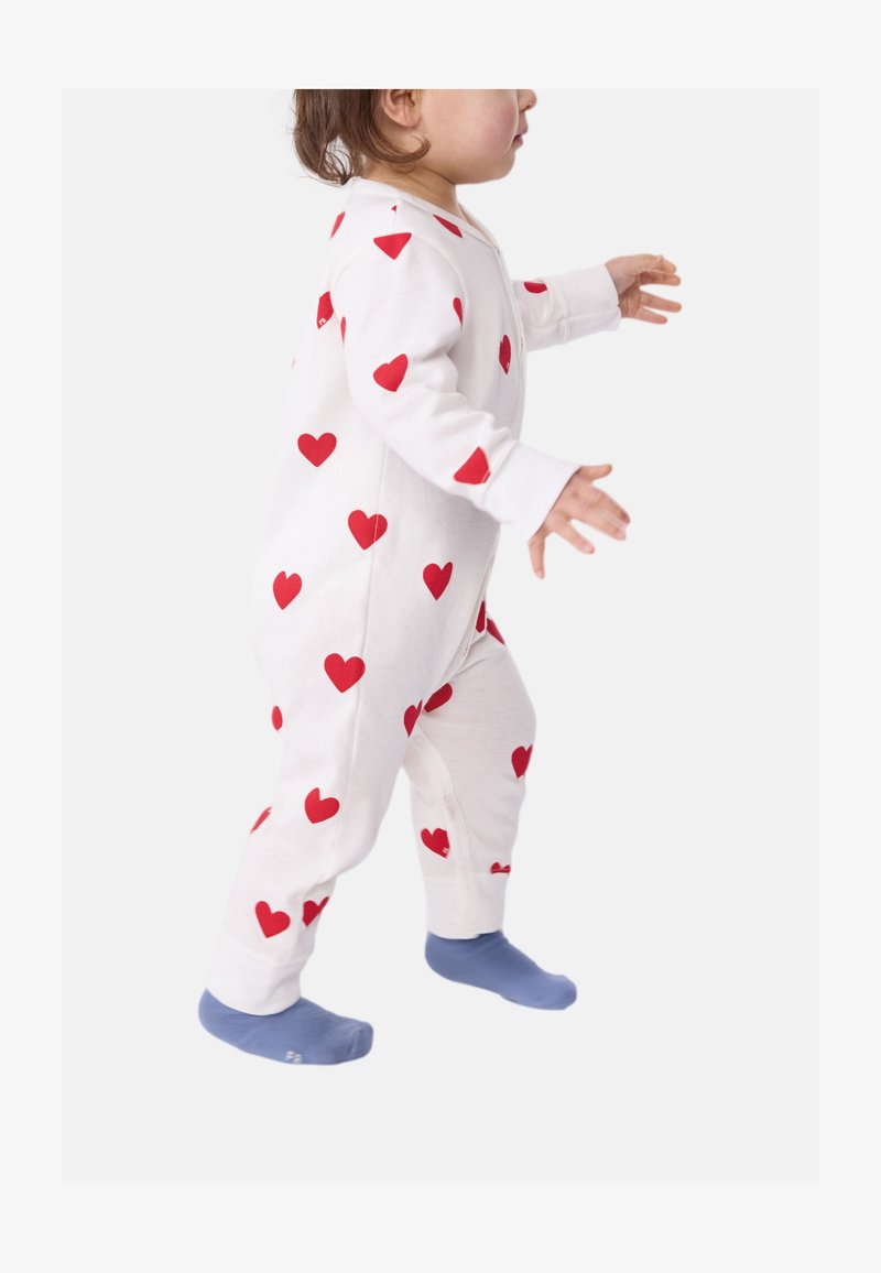 Petit Bateau Dors-Bien Sans Pieds Bébé – Pyjama Coton 100% Rayé Col Cœur, Qualité Française Iconique