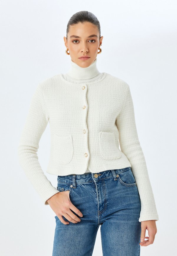 CREW NECK  - Strickjacke - beige