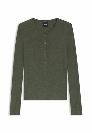 BOSS, Striktrøje - dark green eight