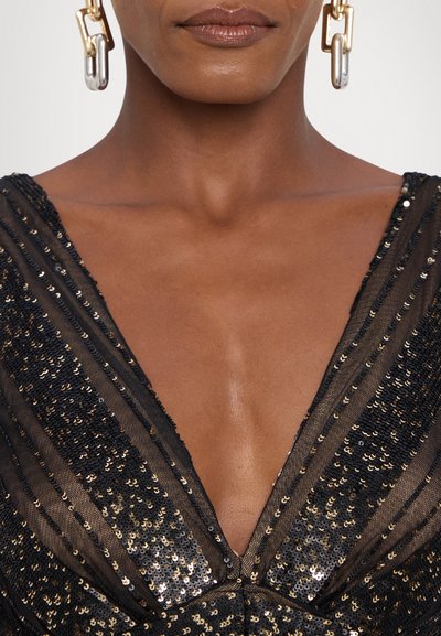 Halston ESRA STRIPED - Oblačila za posebne priložnosti - black