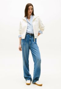 Tommy Hilfiger Zip-up sweatshirt - ivory silk