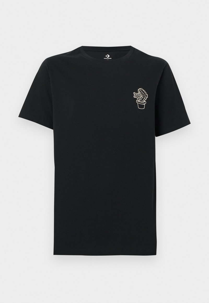 Converse T-shirt print zwart