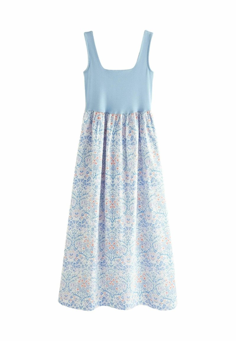 Next REGULAR FIT - Robe longue - morris co blue white/bleu - ZALANDO.FR