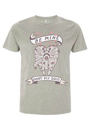 T-shirts print - melange grey