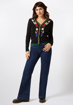 CHRIS ONYX  - Flared Jeans - deep blue