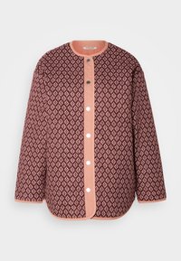 REVERSIBLE BLOCKPRINT JACKET - Kort kappa / rock - bordeaux