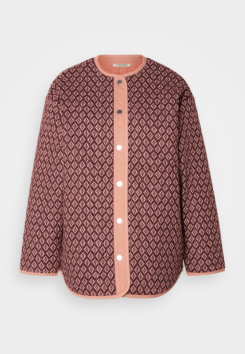 Scotch & Soda Halflange jas bordeauxrood