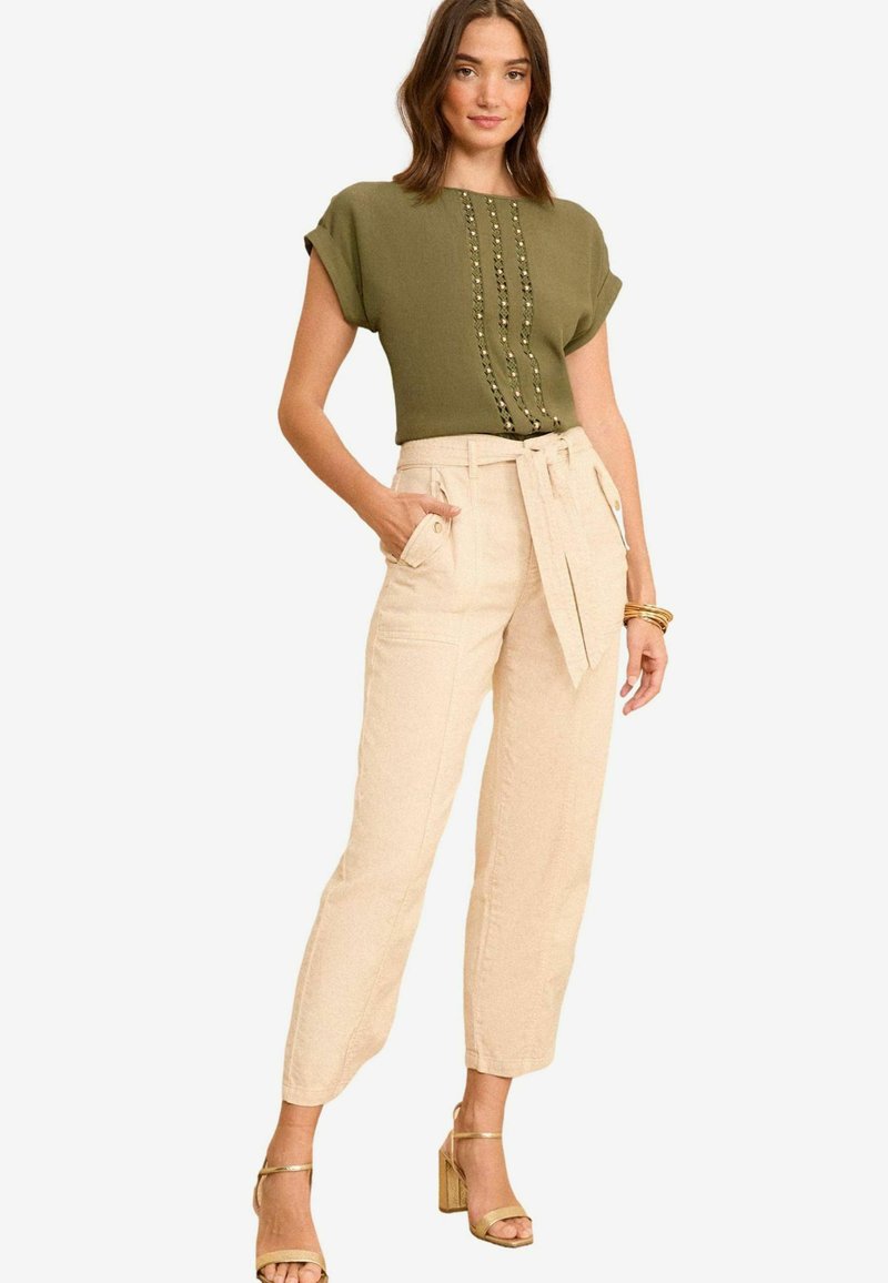 Love & Roses ROLL SLEEVE  - Palaidinė - khaki green