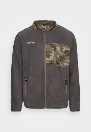 Denim Project DETAIL JACKET - Fleecejacke - offwhite jet stream ...