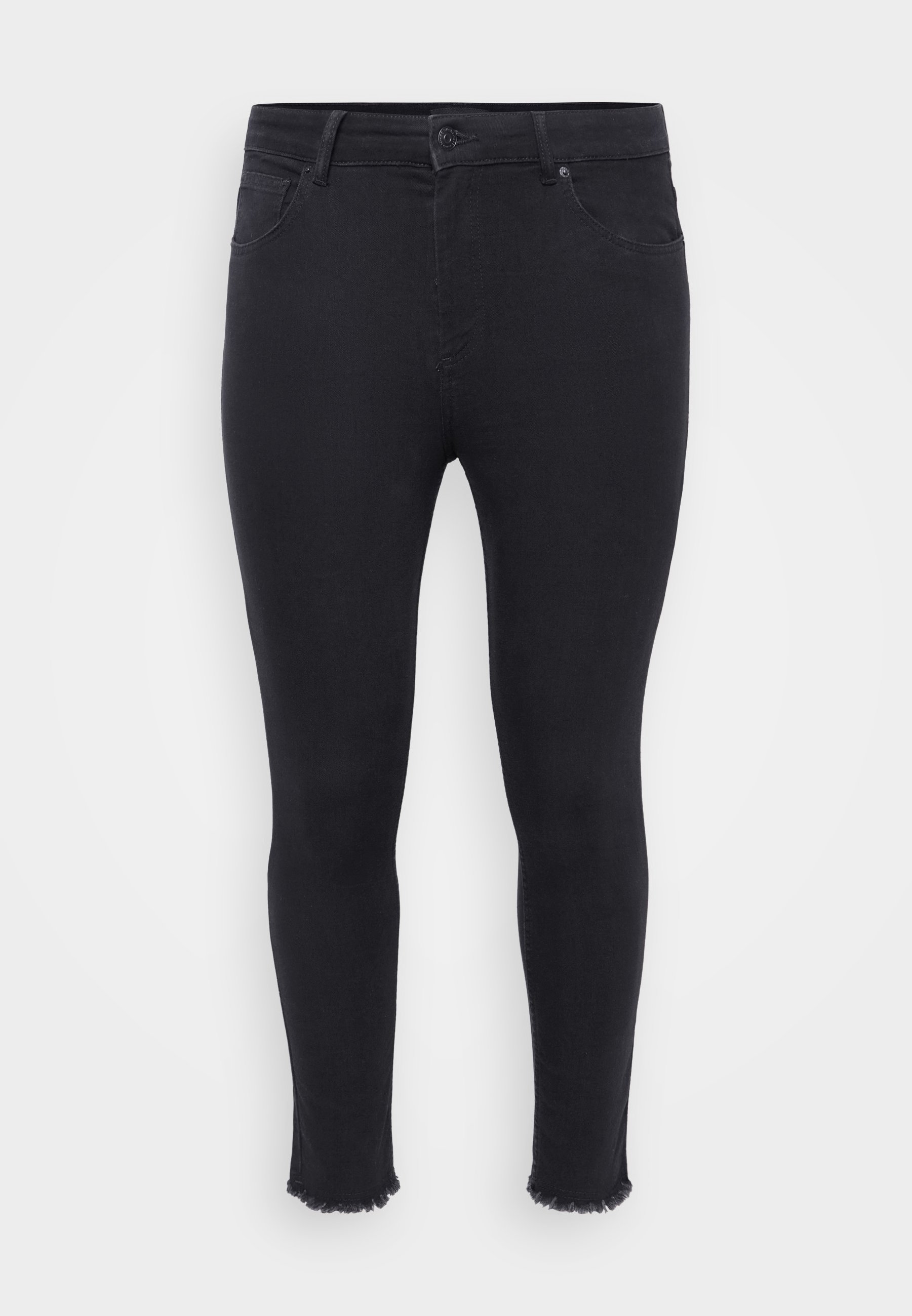 CARMAKOMA Damen Skinny Jeans - Mittlere Taille, Stretch, Kurvige Passform, Knöchellang