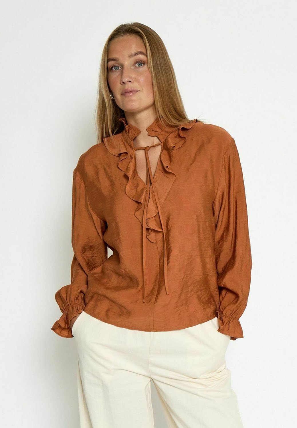 Minus Blouse glazed ginger/marron clair