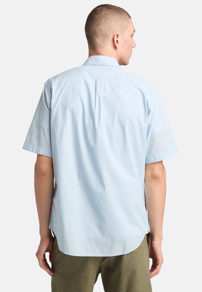 Timberland SHORT-SLEEVE STRETCH POPLIN - Košile - - light blue