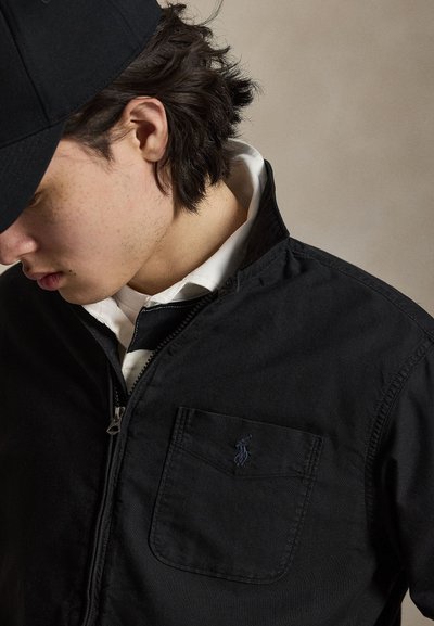 Polo Ralph Lauren GARMENT DYED OXFORD OVERSHIRT - Lett jakke - black