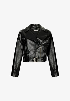 LIU JO GLOSSY BIKER  - Jakna od umjetne kože - black