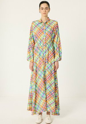 Touché Privé, DRESS WITH GATHERED WAIST AND PATTERN - Μάξι φόρεμα - patterned