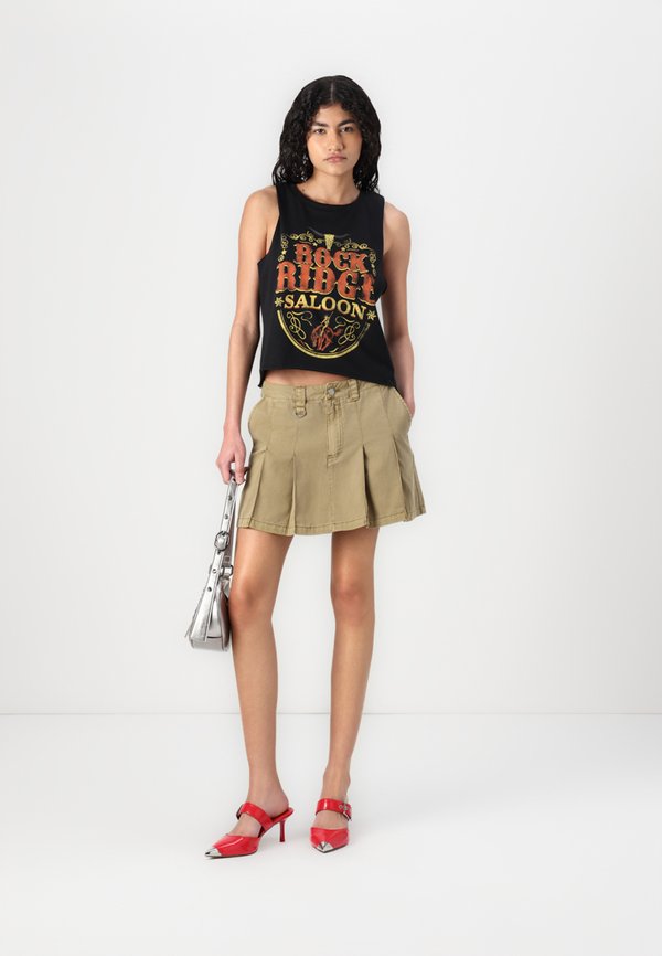 JXALEXIA PLEATED SKIRT  - Mini skirt - kelp3