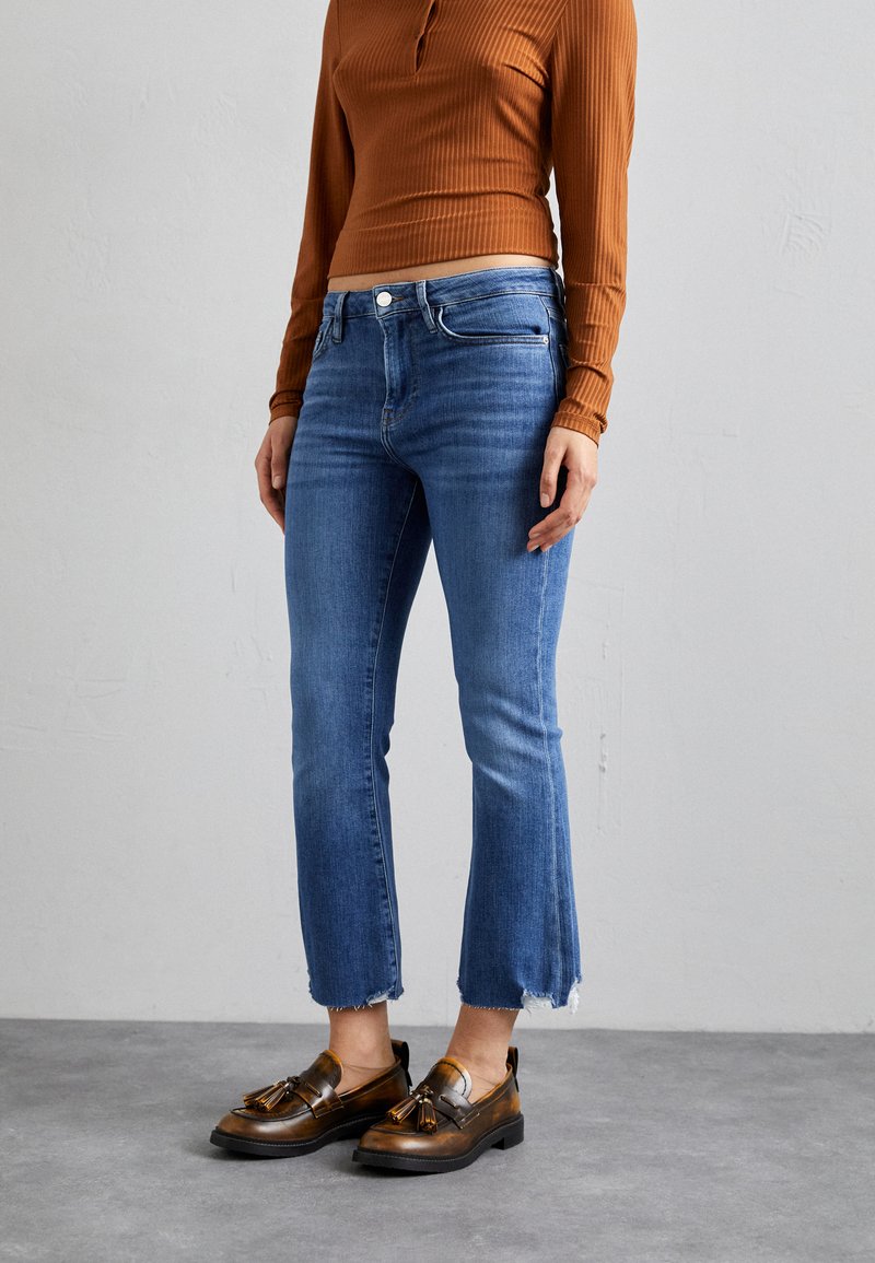 FRAME CROP MINI - Jeans straight leg - blue denim