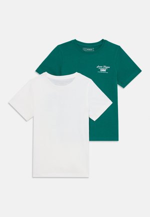 2 PACK UNISEX - T-Shirt print - off-white/green