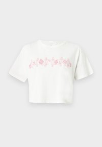 HULA CROP TEE - Marškinėliai su spaudiniu - bone