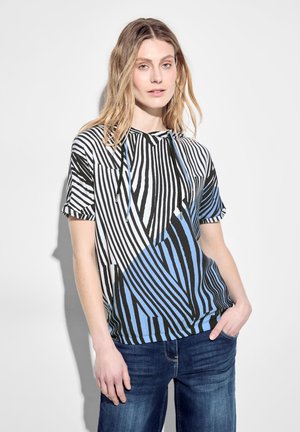 Cecil MIT KAPUZE - T-Shirt print - blau
