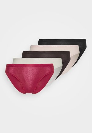 POCKET ECODIMBRIEF 5 PACK - Briefs - nacre/pink/brown/red/black