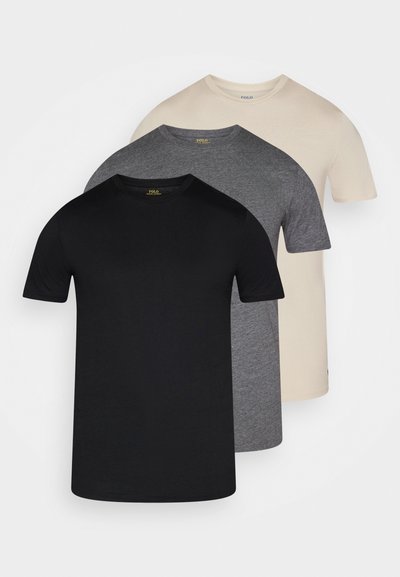 Polo Ralph Lauren CREW 3 PACK - Apatiniai marškiniai - grey/charcoal heather/black