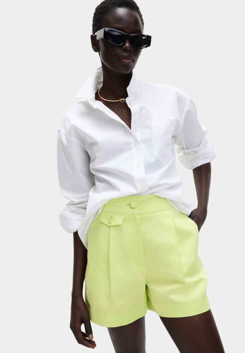 lime green dress shorts Marks & Spencer - soft lime/neon yellow Denim shorts