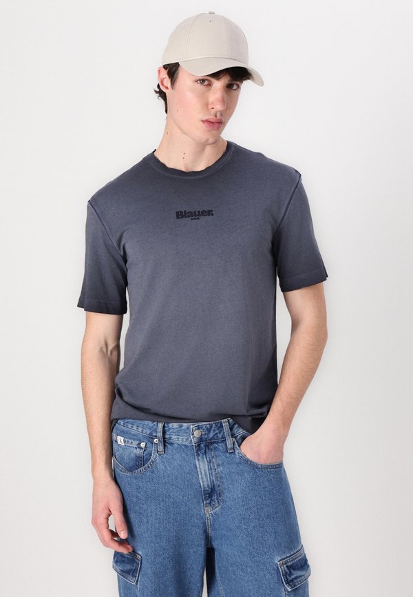 EDGERLY - Print T-shirt - blu3