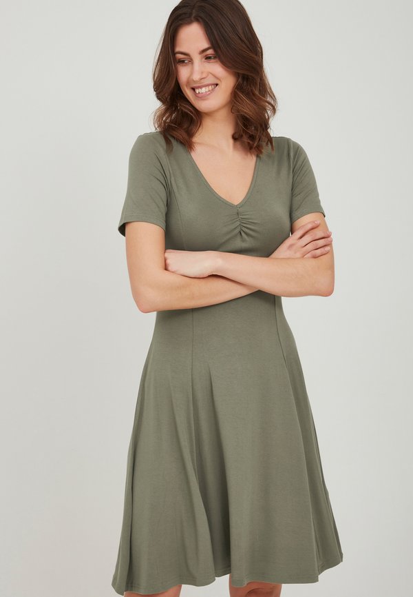 FRAMDOT - Jersey dress - hedge