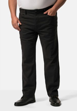 TEILELASTISCHER BUND - Stoffhose - dark navy