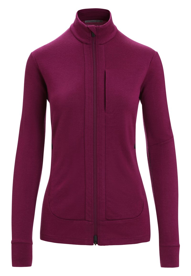 Icebreaker MERINO TECH LITE II GRAPHIC Sweater met rits DARK PURPLE