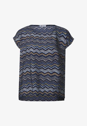 Street One, DROPPED SHOULDER BLUSENSHIRT MIT RUNDHALS - Blouse - frozen wave