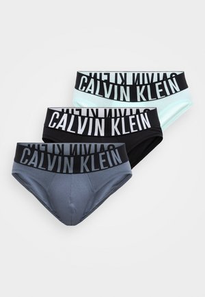 HIP BRIEF INTENSE POWER 3 PACK - Slip - black/aerial/turbulence