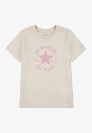 T-shirt imprimé - natural ivory/lotus pink
