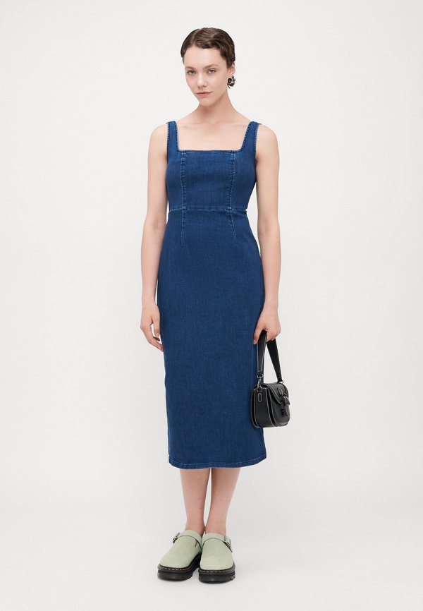 BODYCON MIDI NILES - Denim dress - medium wash3