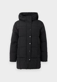 JDYWONDER LONG HOOD PUFFER - Vinterkappa /-rock - black