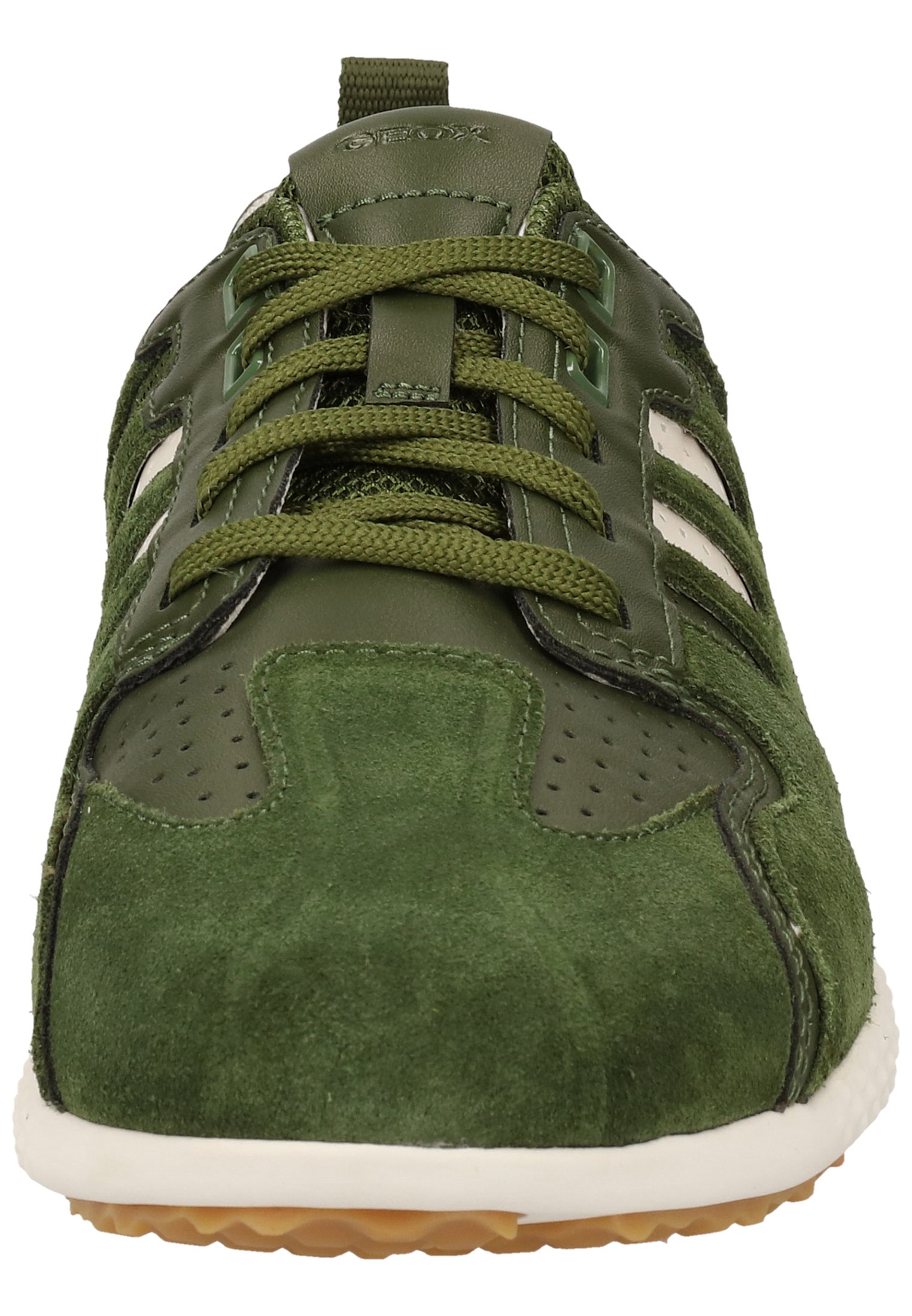 Geox U SNAKE - Sneakers laag - olive/white c3706/donkergroen - Zalando.nl