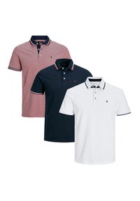 3ER PACK  - Poloshirt - rot blau weiß